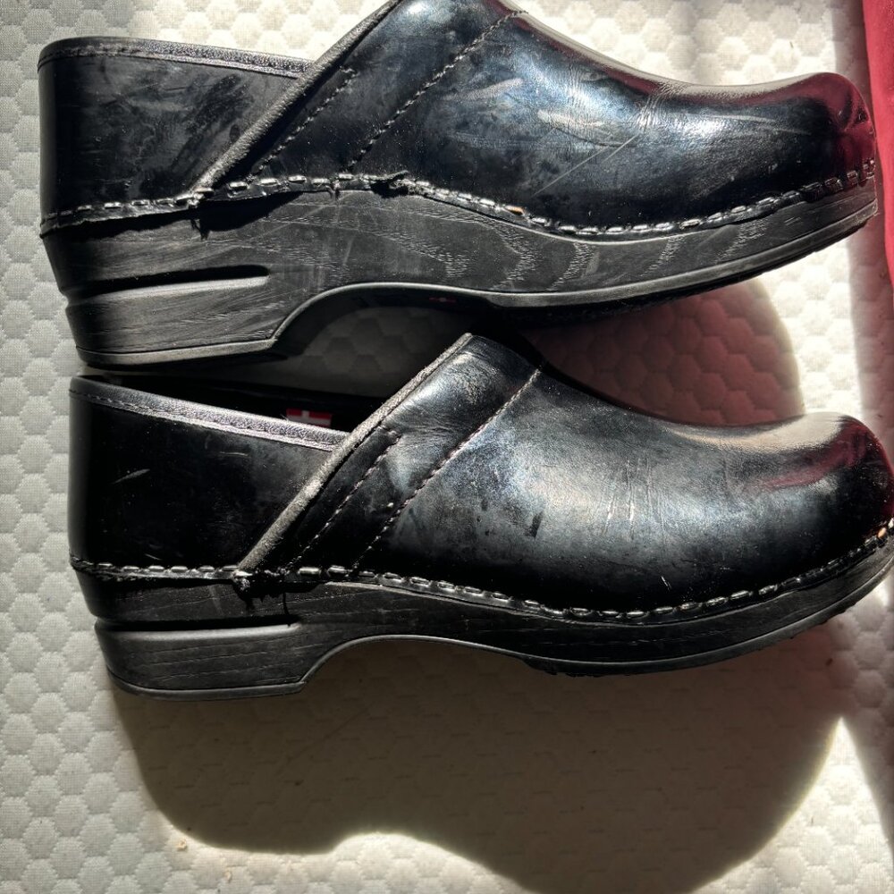 Patent Leather Sanita (Swiss Danskos) Clogs